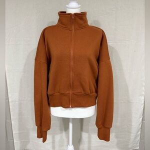 Forever 21 Burnt Orange Fleece Jacket